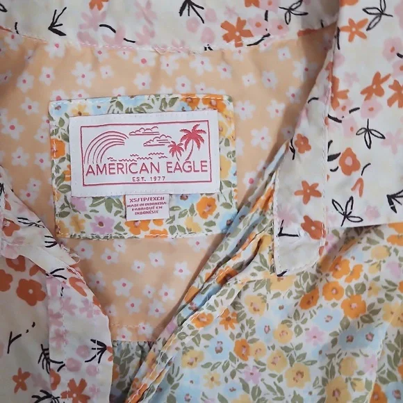 AE Oversized Resort Shirt XS - Picture 4 of 7